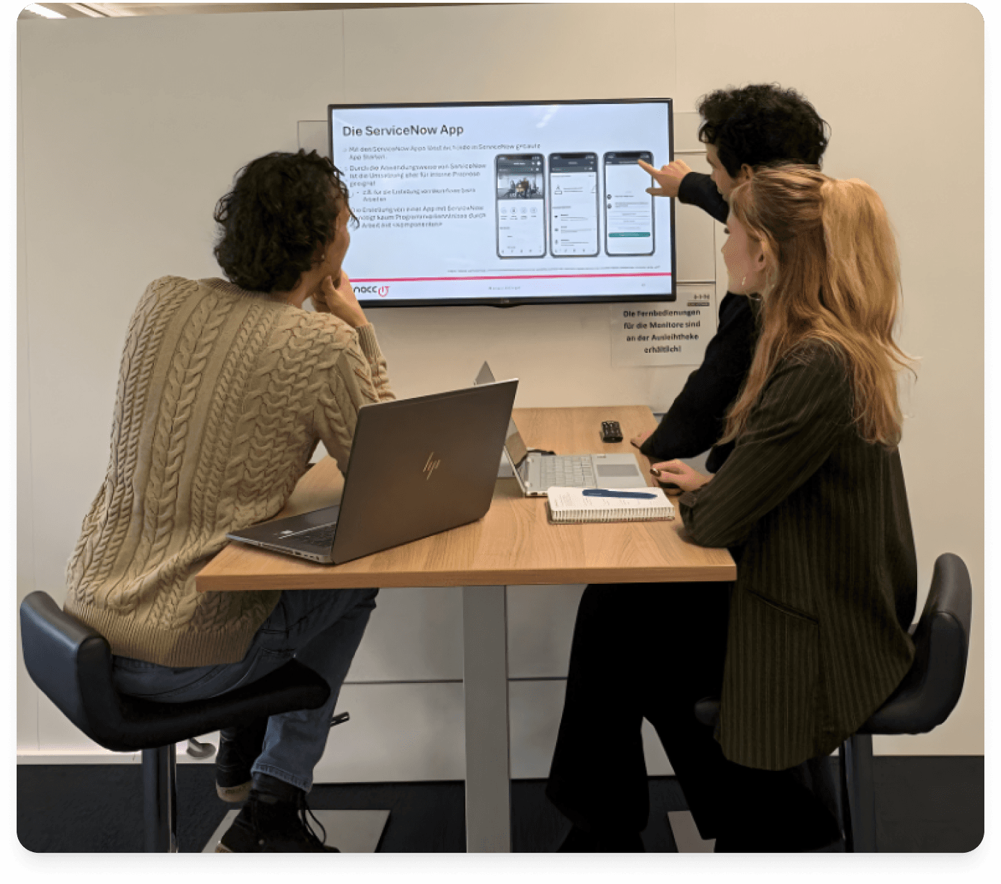 Team bei der Zusammenarbeit